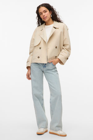Chloe Kurzer Trenchcoat – Haferflocken