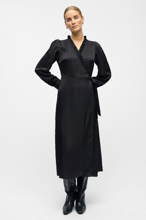 Chili Wrap Dress - Schwarz