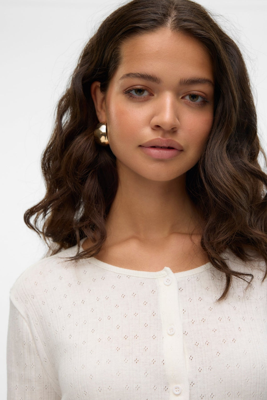 Isa O -Neck -Strickjacke - Schneewittchen