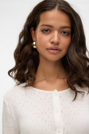 Isa O -Neck -Strickjacke - Schneewittchen