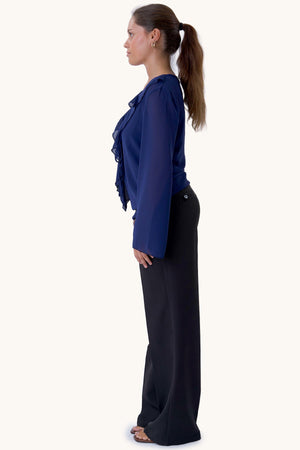 Alba-Bluse – Marineblau