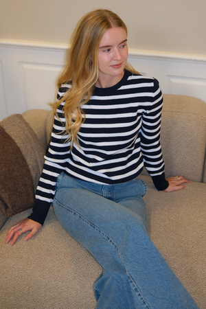 Maja gestreiftes Hemd - Marine