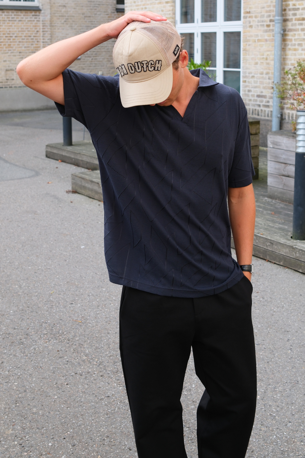 Atlas strukturiertes Polo - Marine