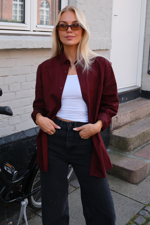 Freund Oxford -Hemd - Burgund