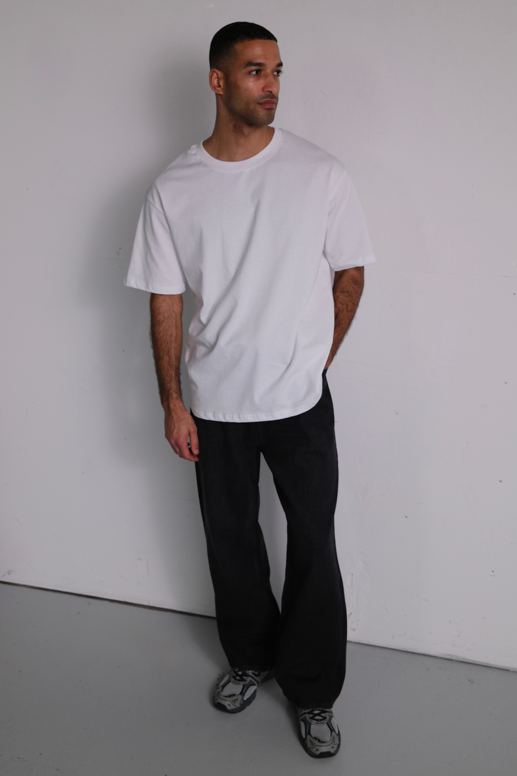 Baggy-Jeans - Schwarz