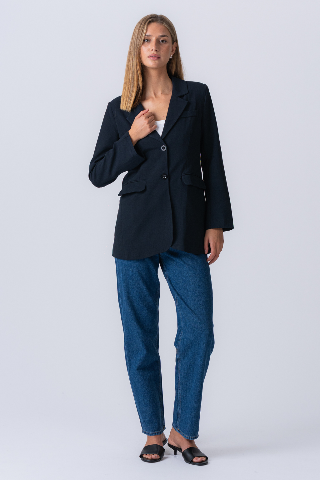 Claire Oversized Blazer - Marine