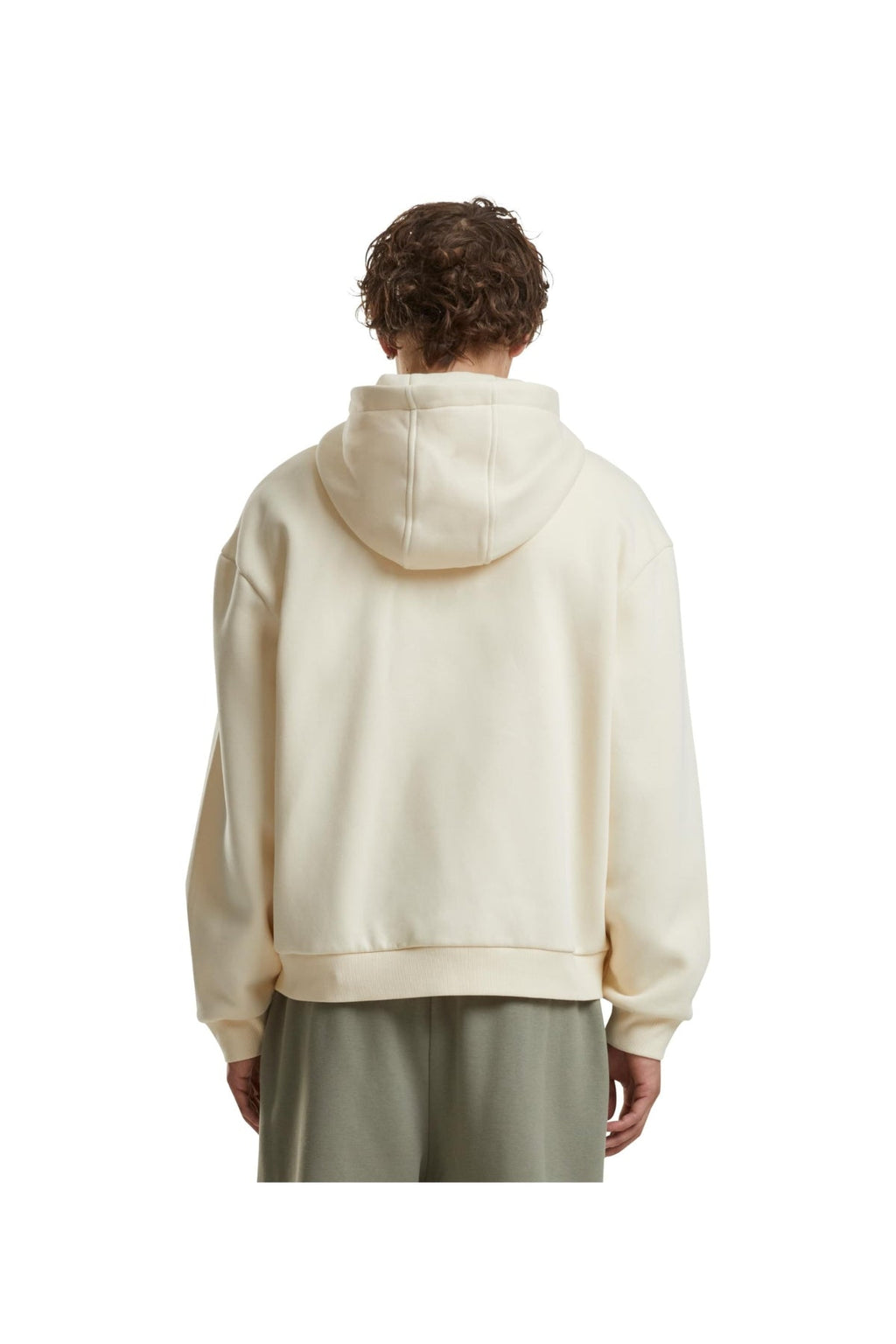 Alltags Reißverschluss Hoodie - Weißer Sand