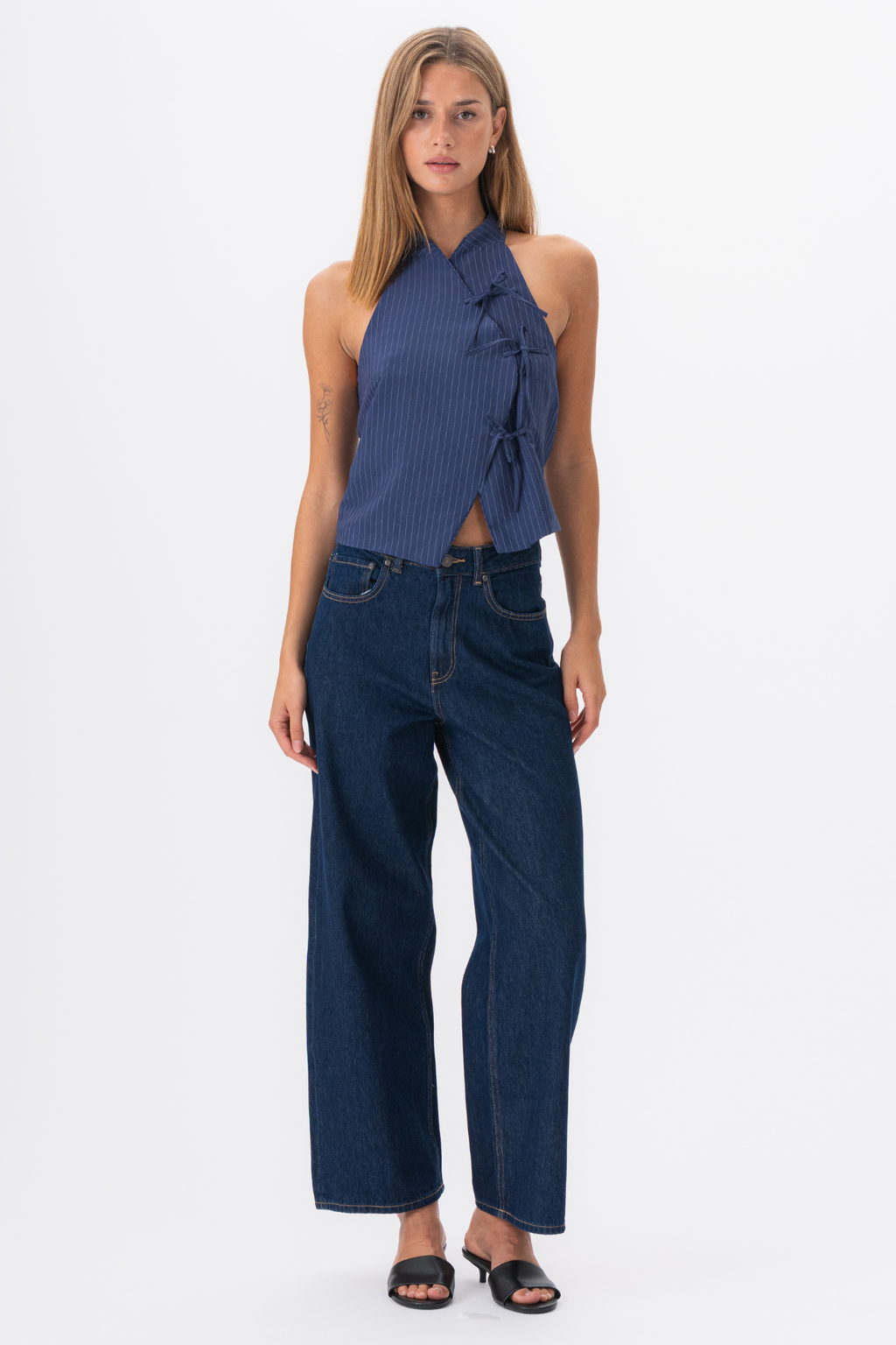 Silva Striped Top - Marine