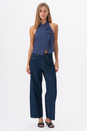 Silva Striped Top - Marine