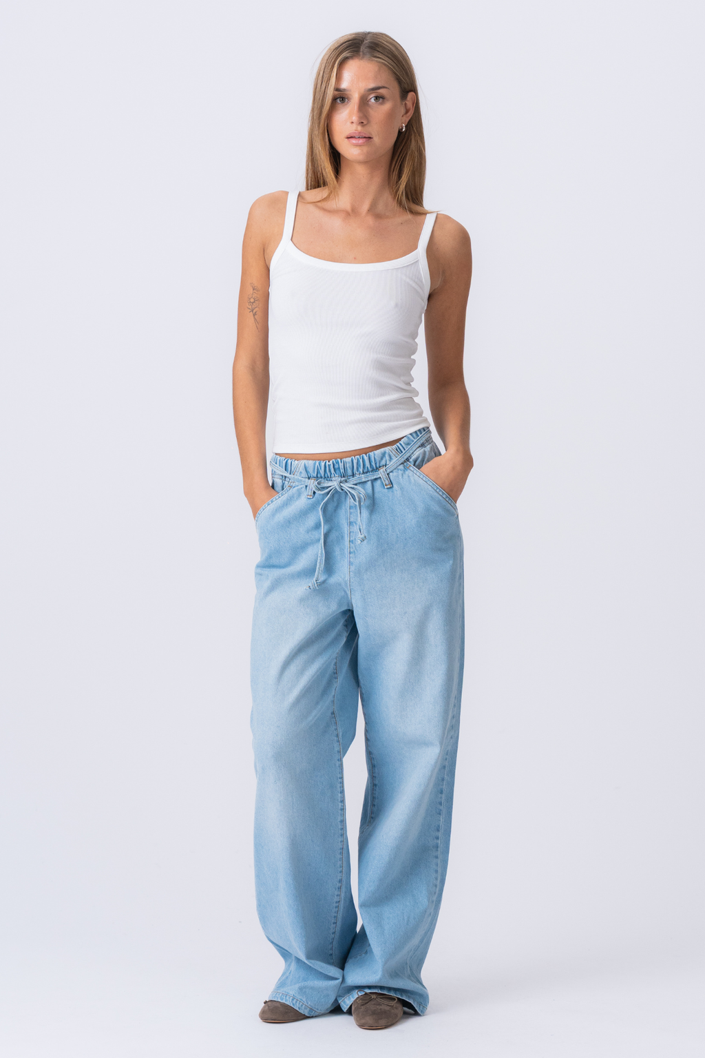 Nicole Baggy-Jeans – Blau