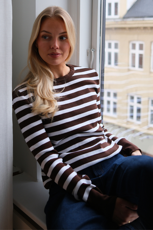 Maja gestreiftes Hemd - braun