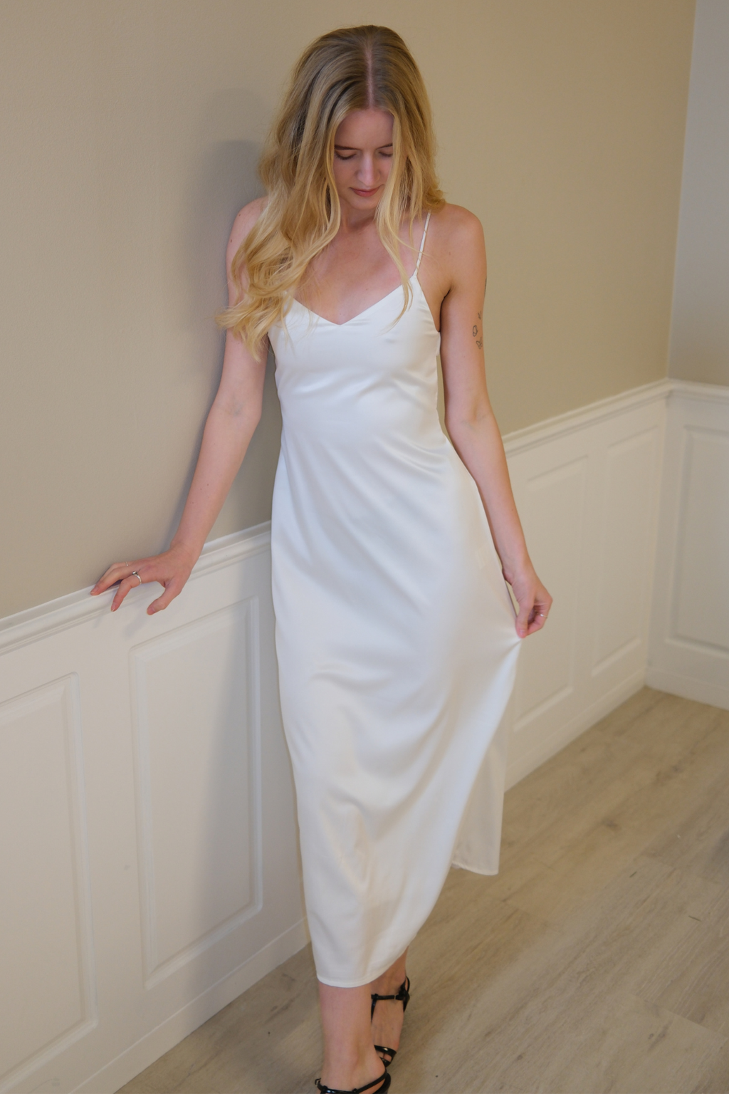 Elina -Gurtkleid - Weiß