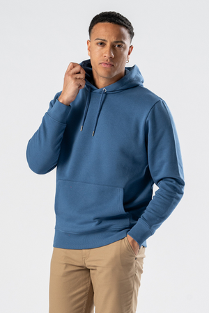 Sweatshirt Hoodie - Staubblau