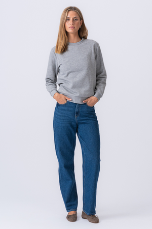 Essential Crewneck – Graumeliert