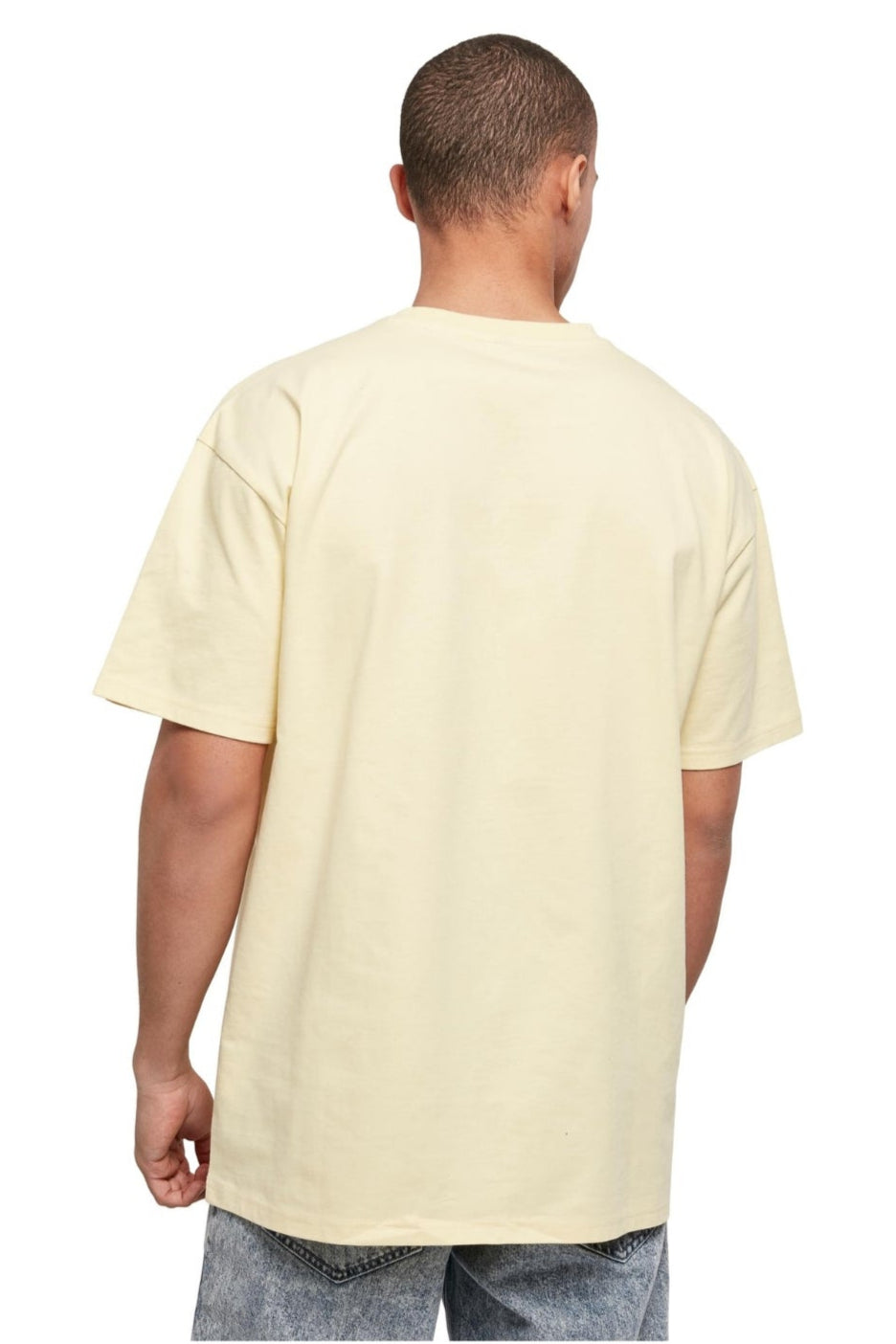 Schwer Oversized T -Shirt - weiches Gelb