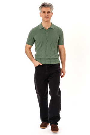 Wilhelm Regular Jeans – solide Schwarz