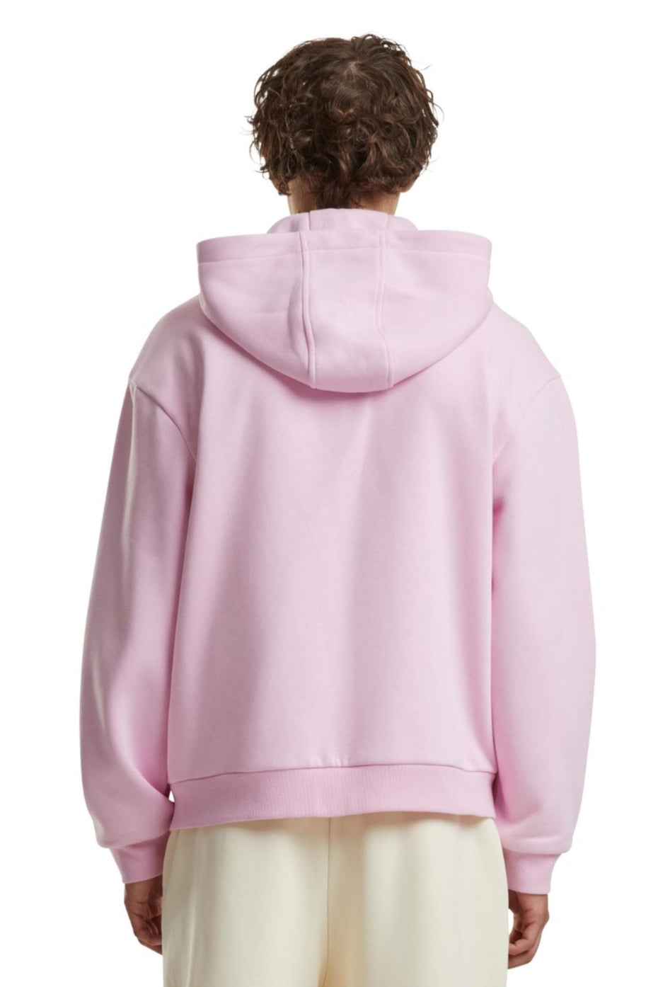 Alltags Reißverschluss Hoodie - weiches Rosa