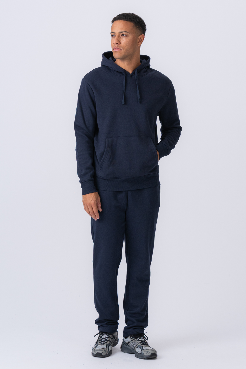 Essential Kapuzenpullover – Marineblau