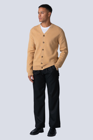 Milo Strick -Strickjacke - Sand