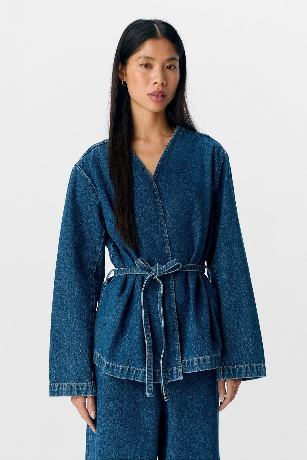 Mallie Blazer - mittelblauer Denim