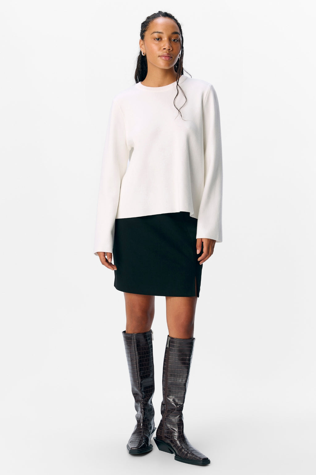 Reynard O-Neck Pullover – Cloud Dancer