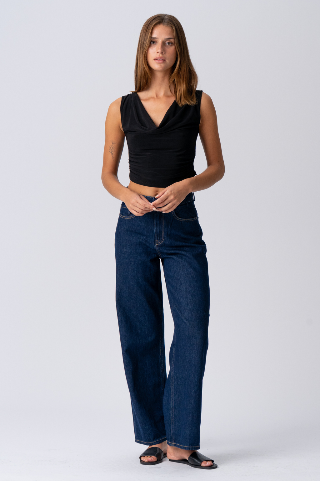 ELISA Waterfall Top - Schwarz