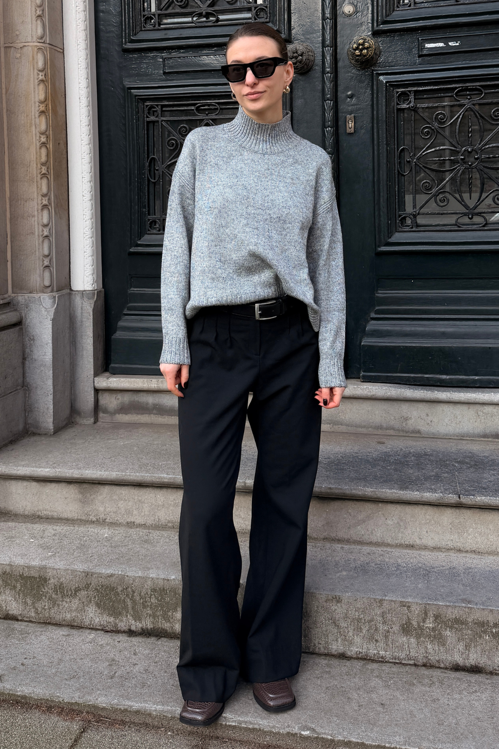 Emma Knit – Hellgrau Melange