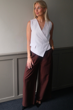 Melissa breit Pants - Braun