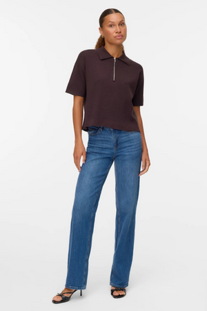 Gold 2/4 Poloneck Pullover - Schokoladen Torte