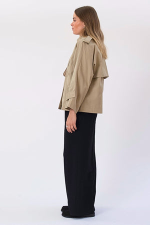 Elara Kurzer Trenchcoat - Beige
