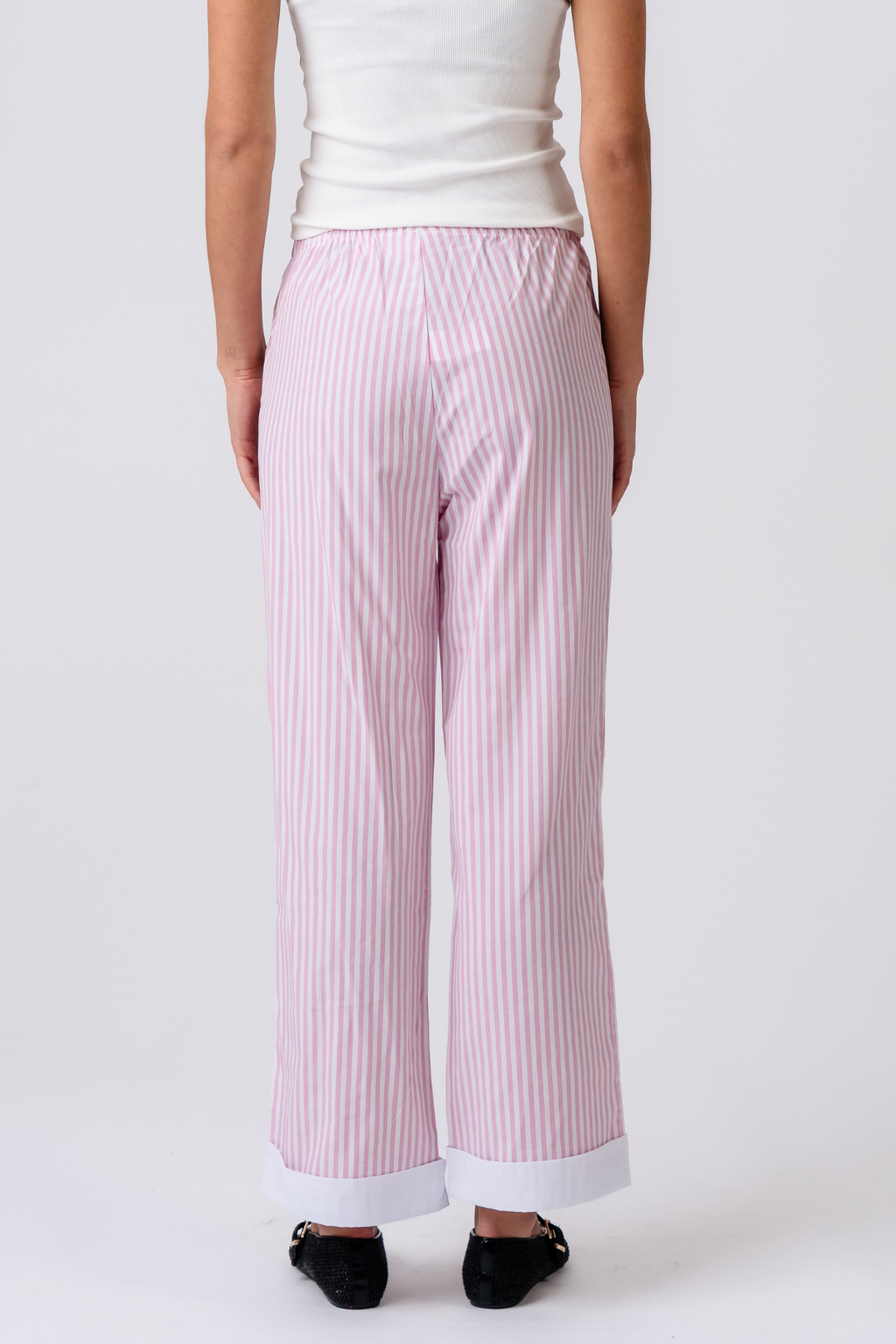 Layla gestreift Pants - Rosa