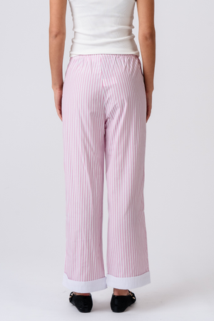 Layla gestreift Pants - Rosa