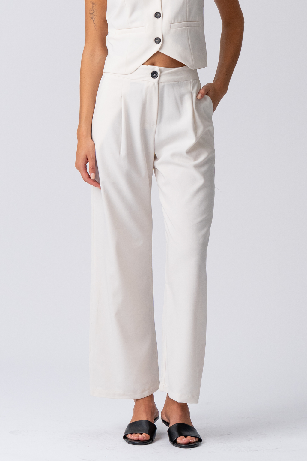 Natalie Pants - leichtes Beige