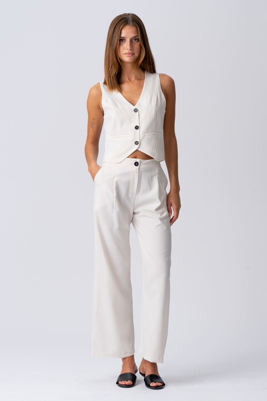 Natalie Pants - leichtes Beige