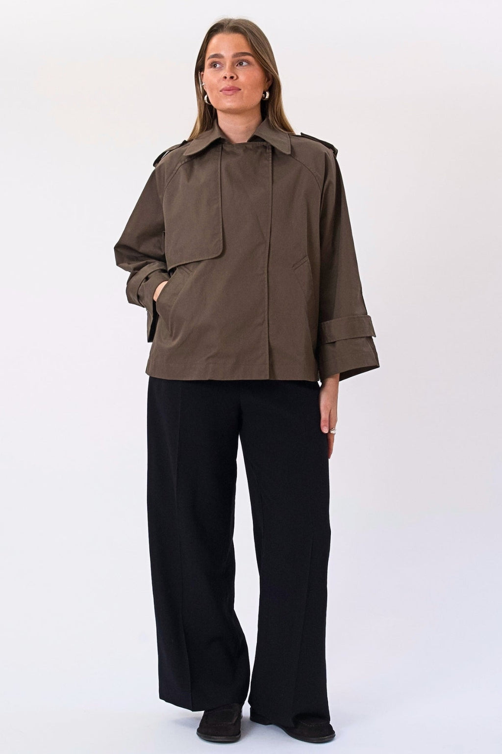 Elara Kurzer Trenchcoat - Braun