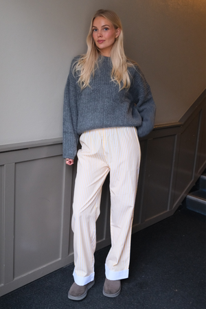 Layla gestreift Pants - Gelb