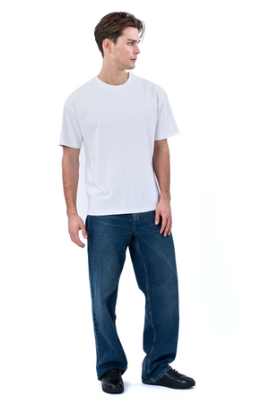 Kastenförmiges T-Shirt – Weiß