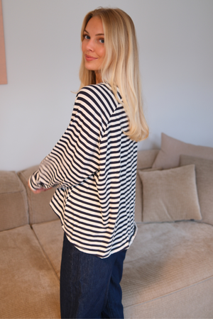 Gestreiftes Hemd - Blau