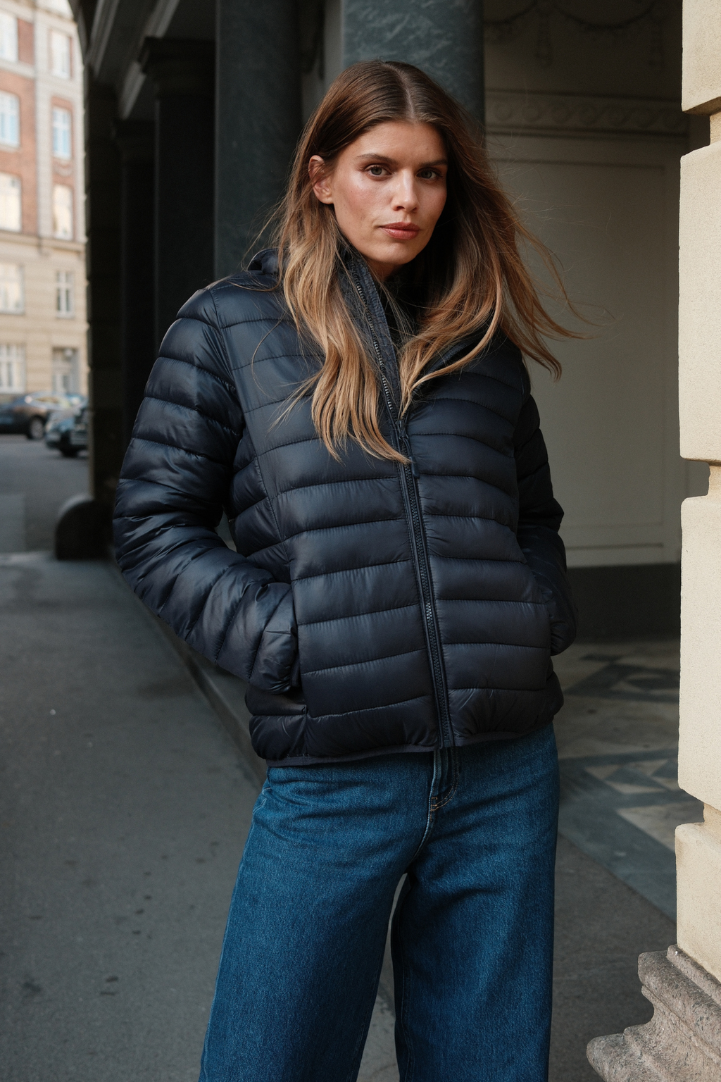 Leichte Pufferjacke - Marine