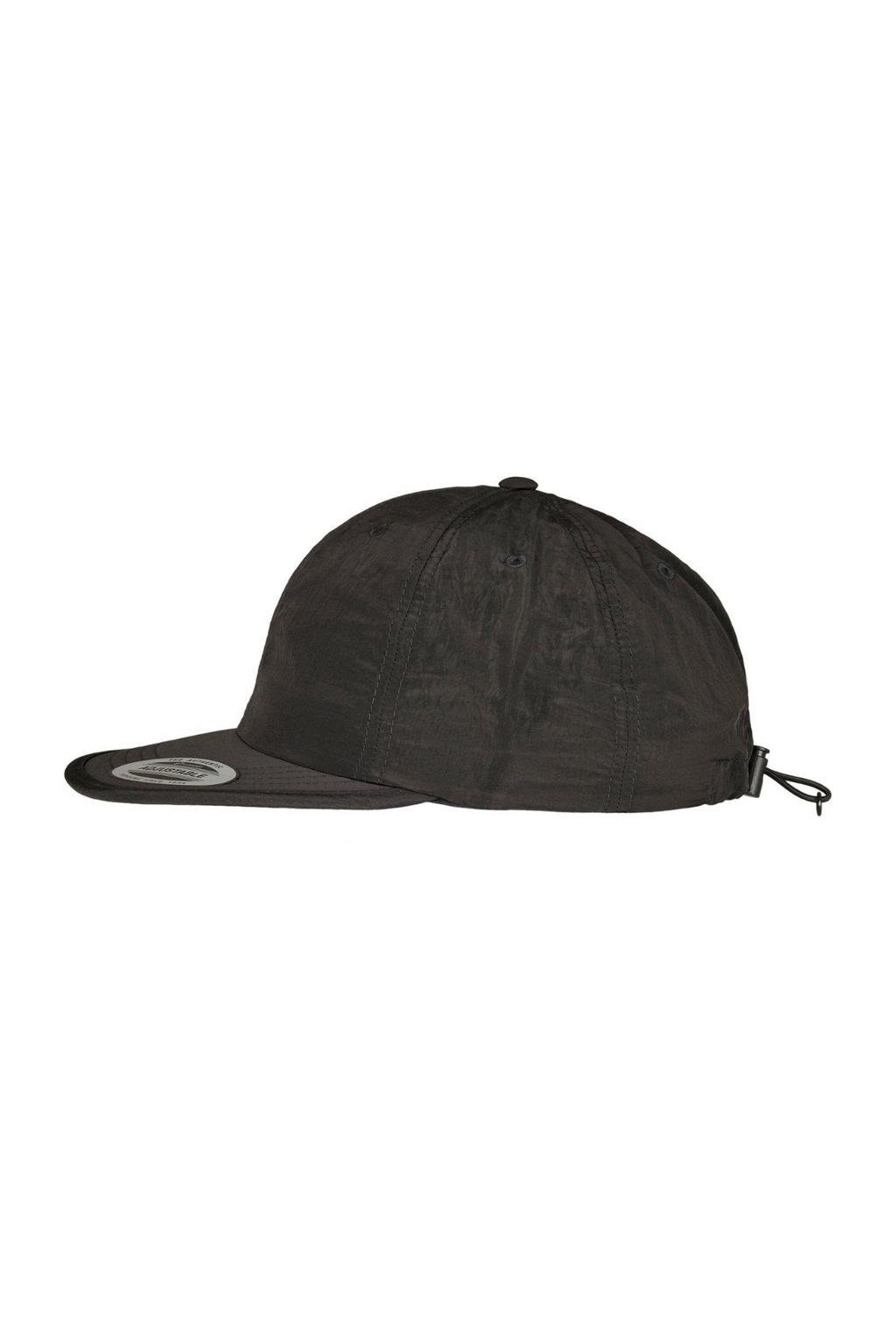 Einstellbare Nylonkappe - schwarz