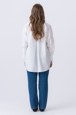Oversized Hemd - weiß