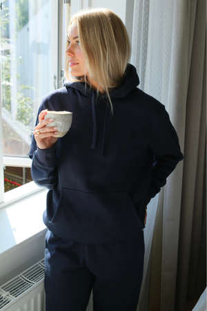 Essential Kapuzenpullover – Marineblau