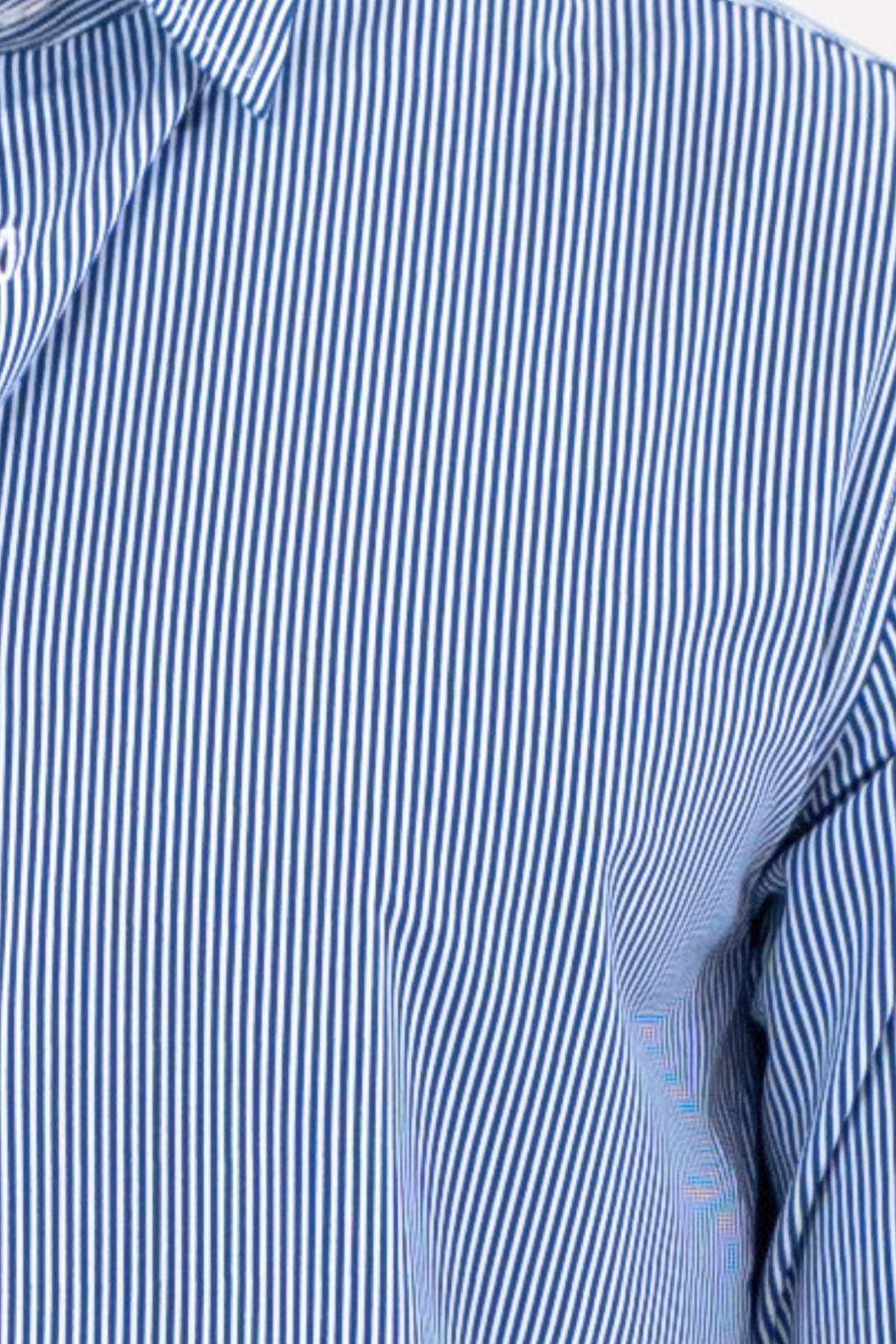 The Original Premium Performance Hemd – Weiß/Marineblau