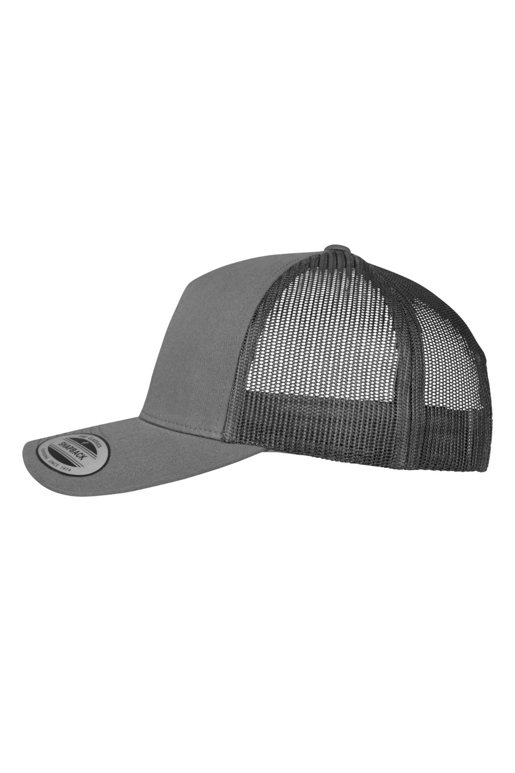 Retro Trucker Cap - Holzkohle
