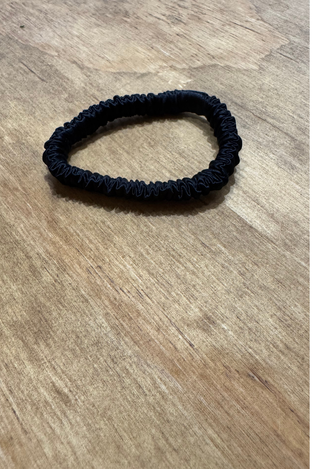 Seiden elastisch - schwarz