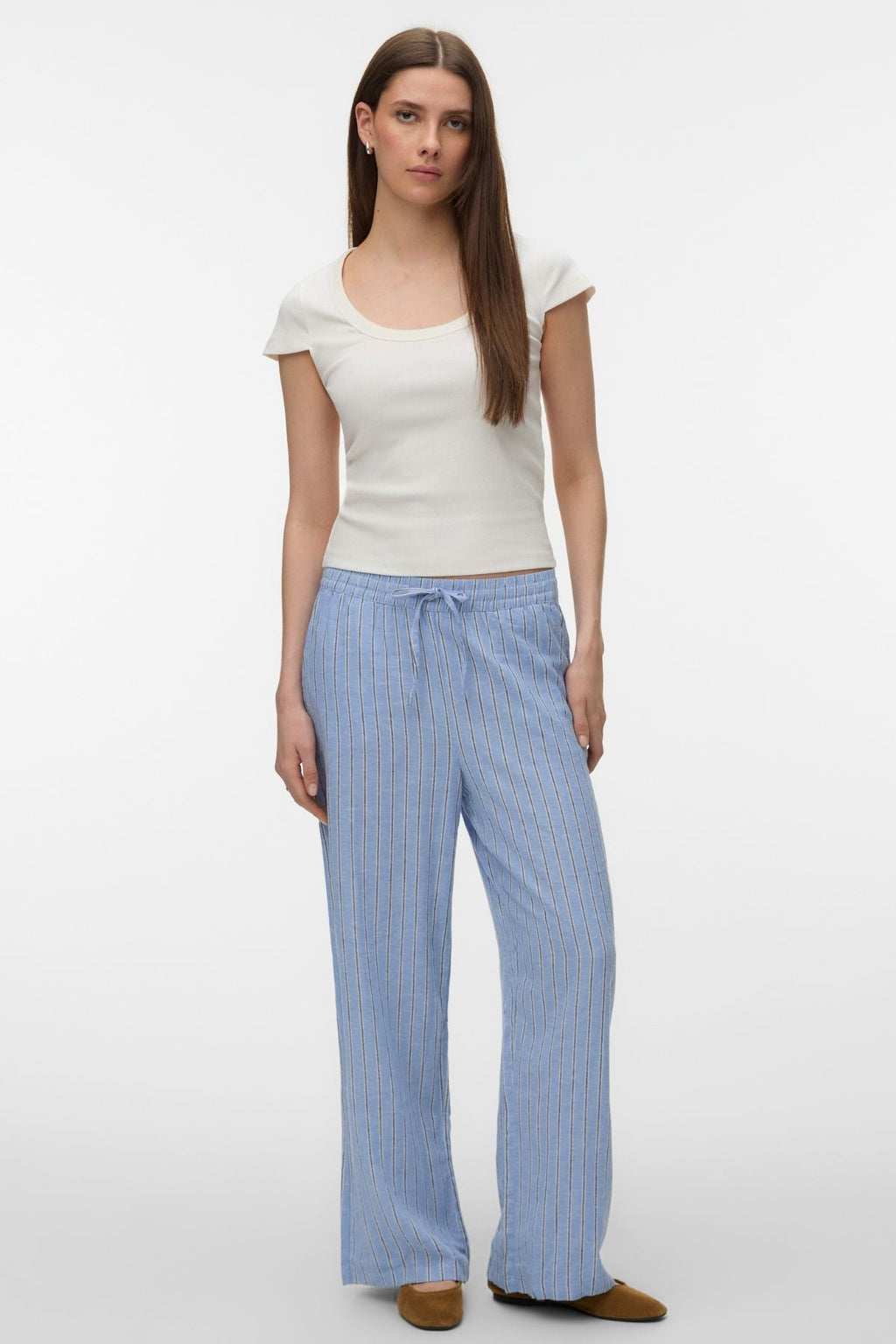 Linn Pants - Kornblumenblau/LIVA-Marineblau