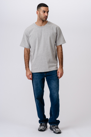 Schweres Boxfit-T-Shirt – Dunkelgrau