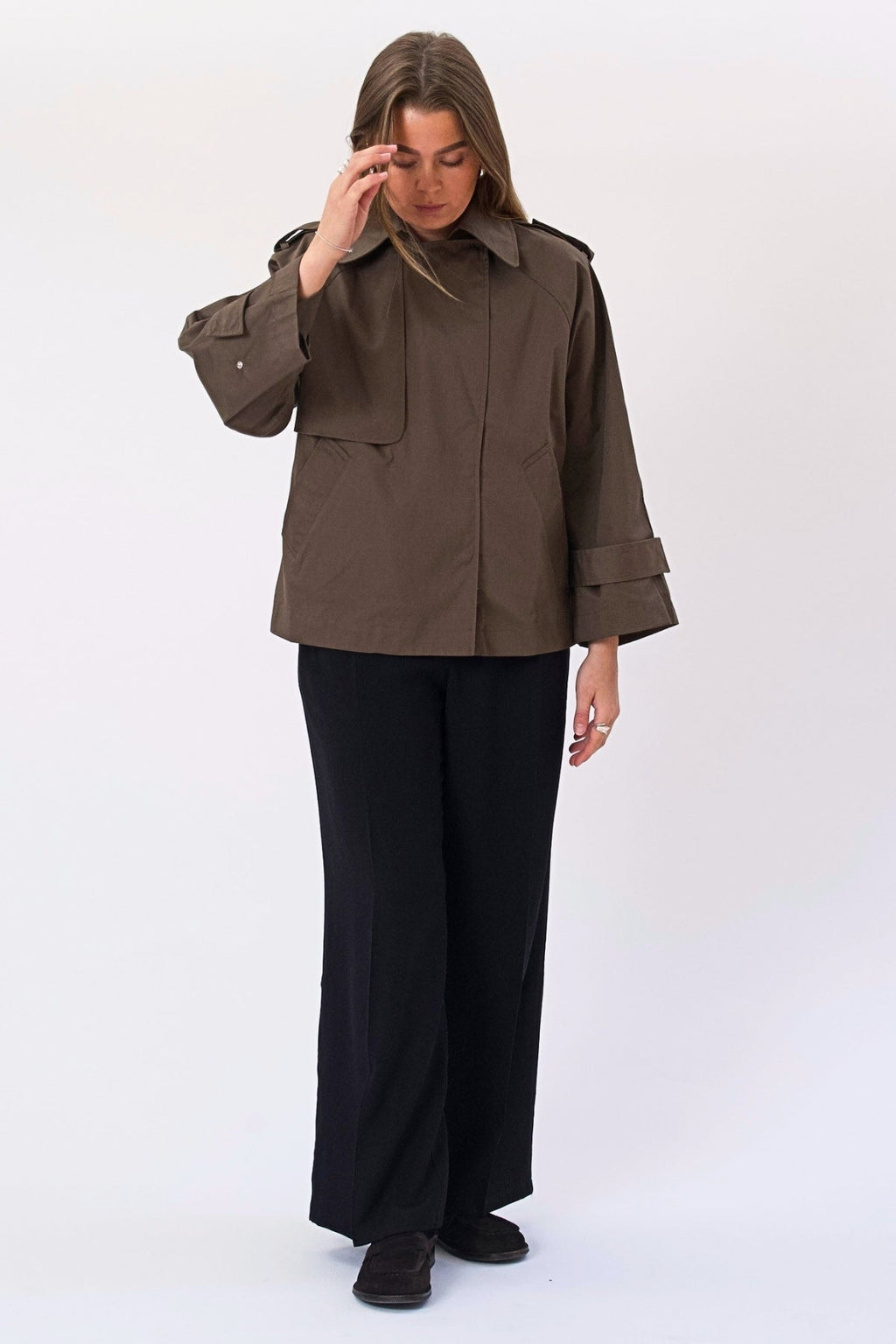 Elara Kurzer Trenchcoat - Braun