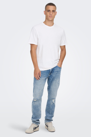 Scheuchende Reg Blue Jeans - Blue Denim