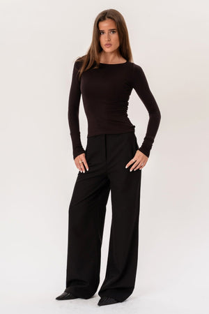 Rosalie Wide Pants - Schwarz